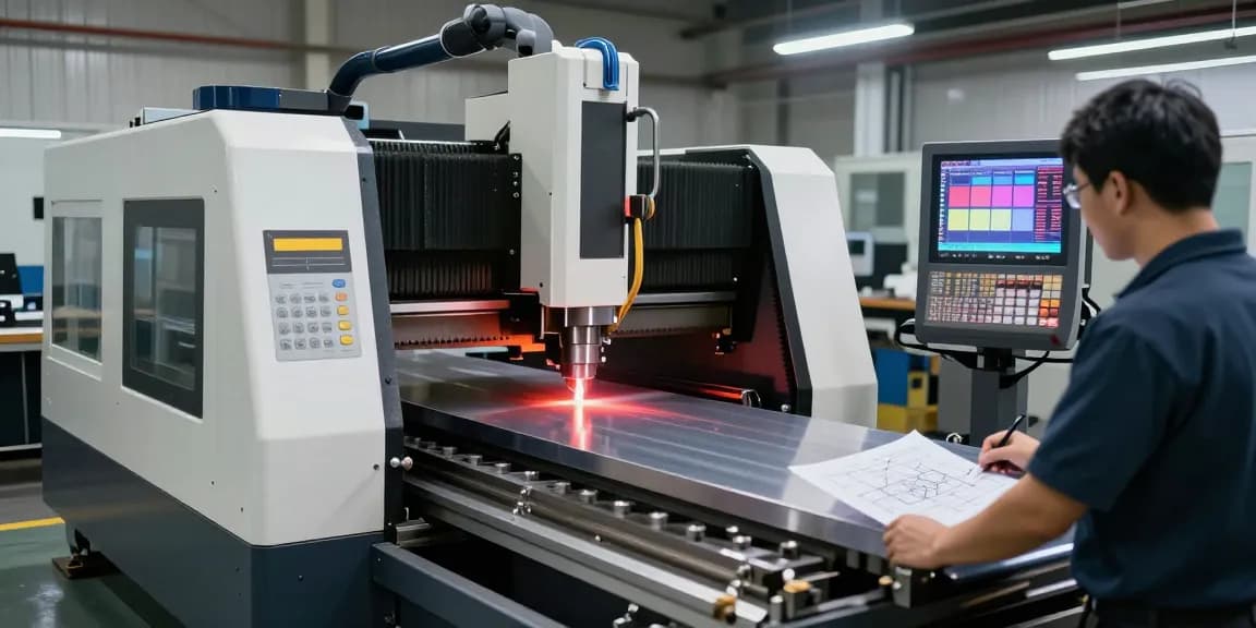CNC press brake machine operation with advanced technology and innovation.