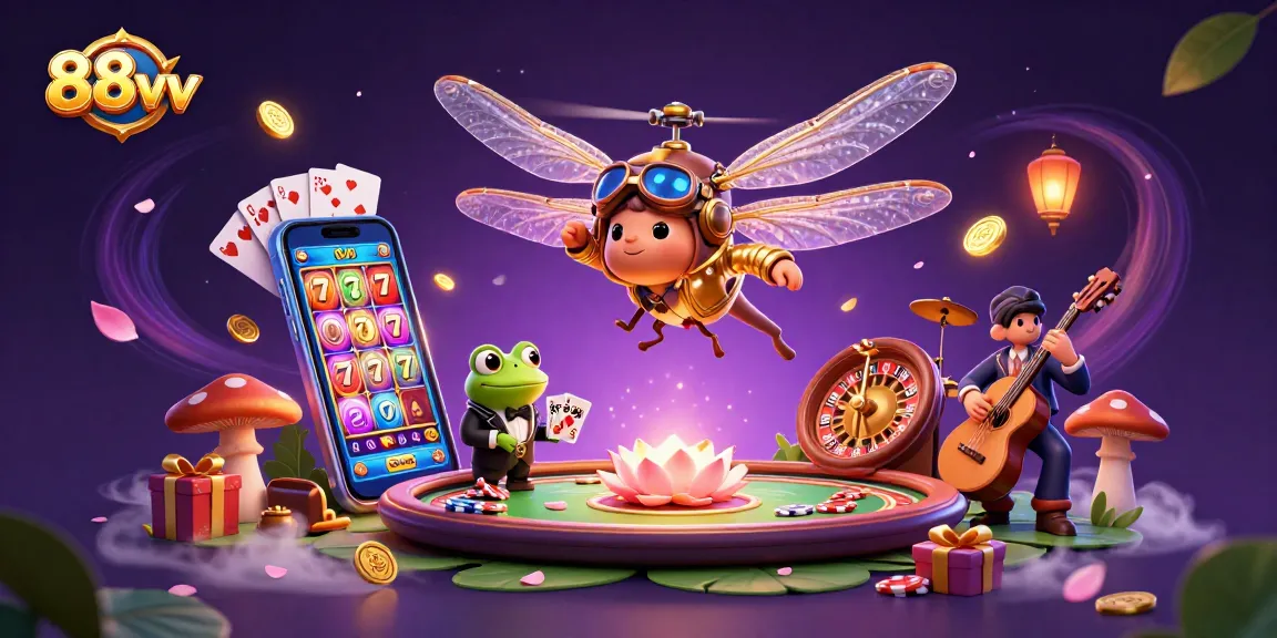 Engage with 88vv's thrilling casino experience featuring dynamic characters and immersive game elements.