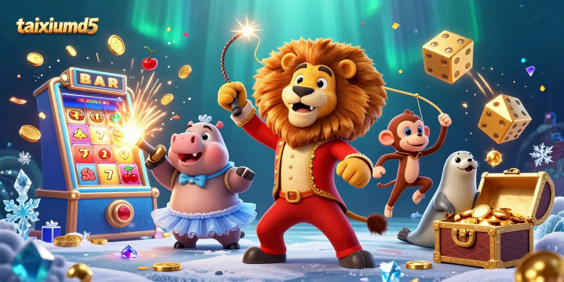 Engage in taixiumd5 gaming with colorful characters amidst dynamic casino illustrations.