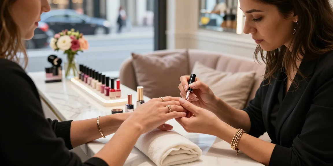 Pengalaman mewah di salon kuku LUXURY12 dengan manicure elegan dan suasana santai.