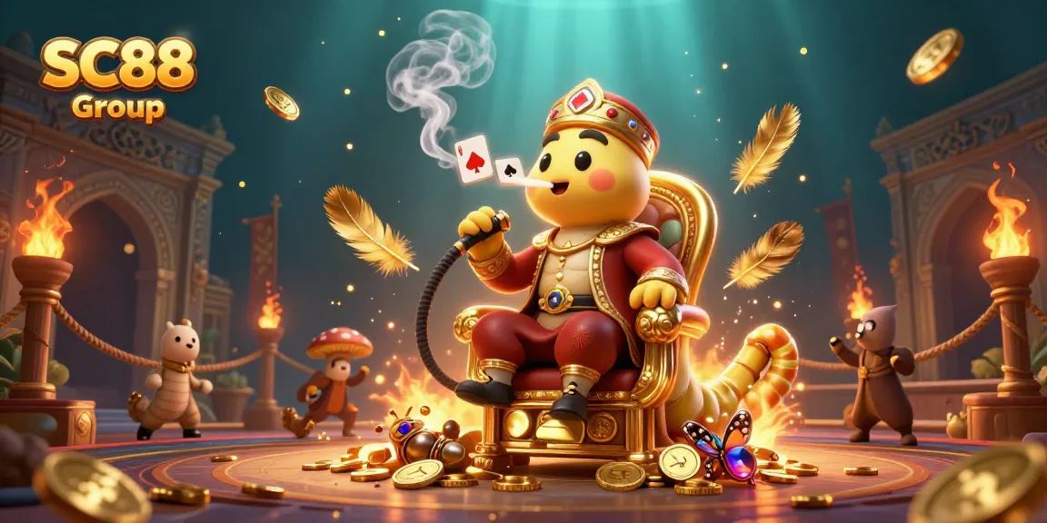 Engage with SC88 Group: 3D illustration showcasing a masterful casino scene bursting with energy and detail.