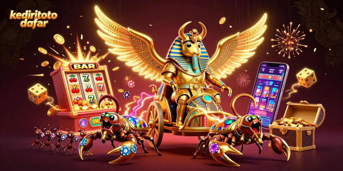 Mengikuti hasil terbaru dengan kediritoto daftar, slot dan jackpot menyala di latar belakang yang kaya detail.