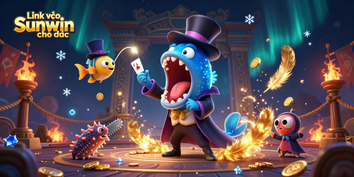 Experience exciting magic tricks at Link vào Sunwin chính thức, featuring unique sea creature characters.