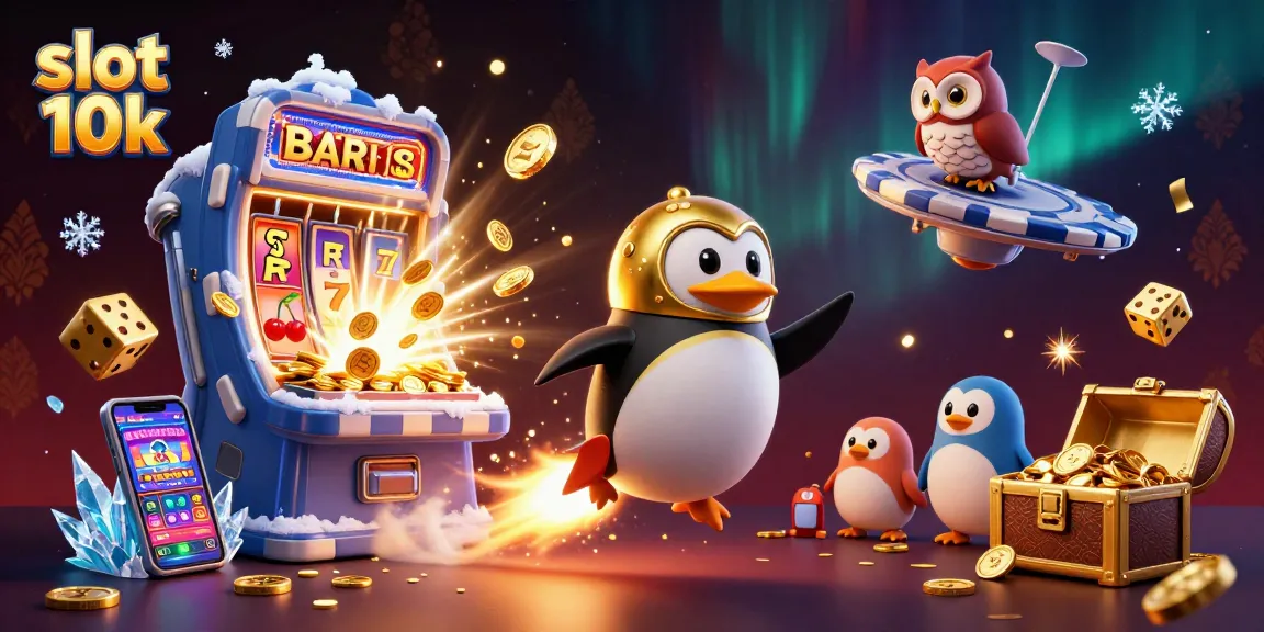Experience thrilling wins with the slot 10k as the golden penguin blasts towards a jackpot!