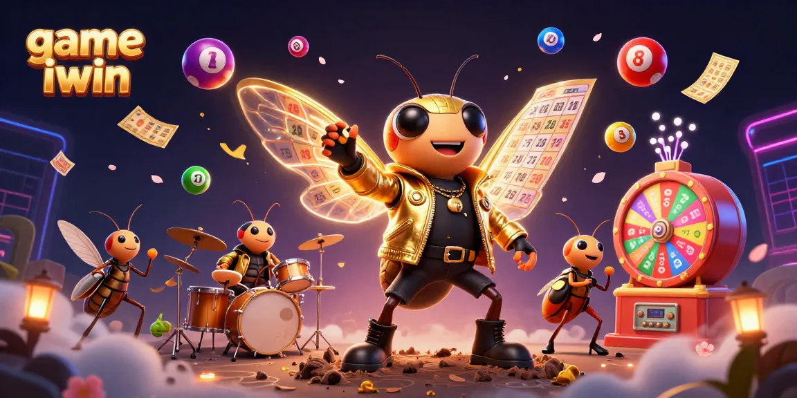 Engage with game iwin through an energetic casino scene showcasing vibrant elements and characters.