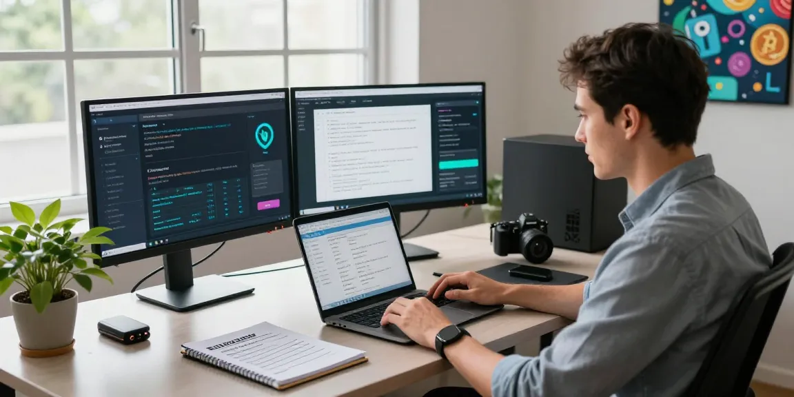 Crypto recovery expert utilizing advanced strategies to recover lost crypto in a professional home office.