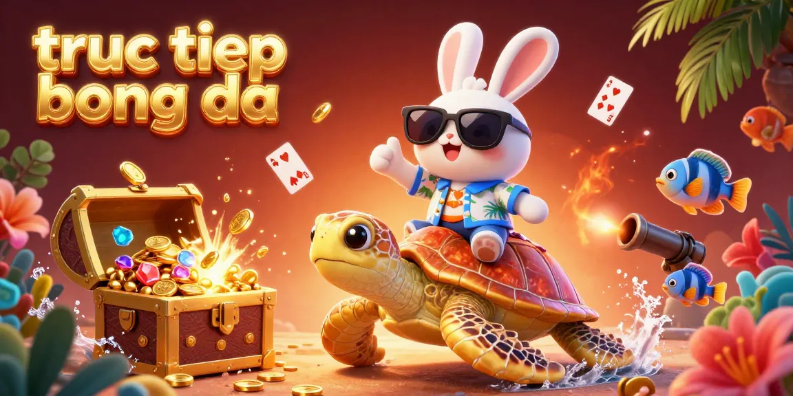 Watch truc tiep bong da in a vibrant underwater scene with cartoon characters and dynamic treasures.