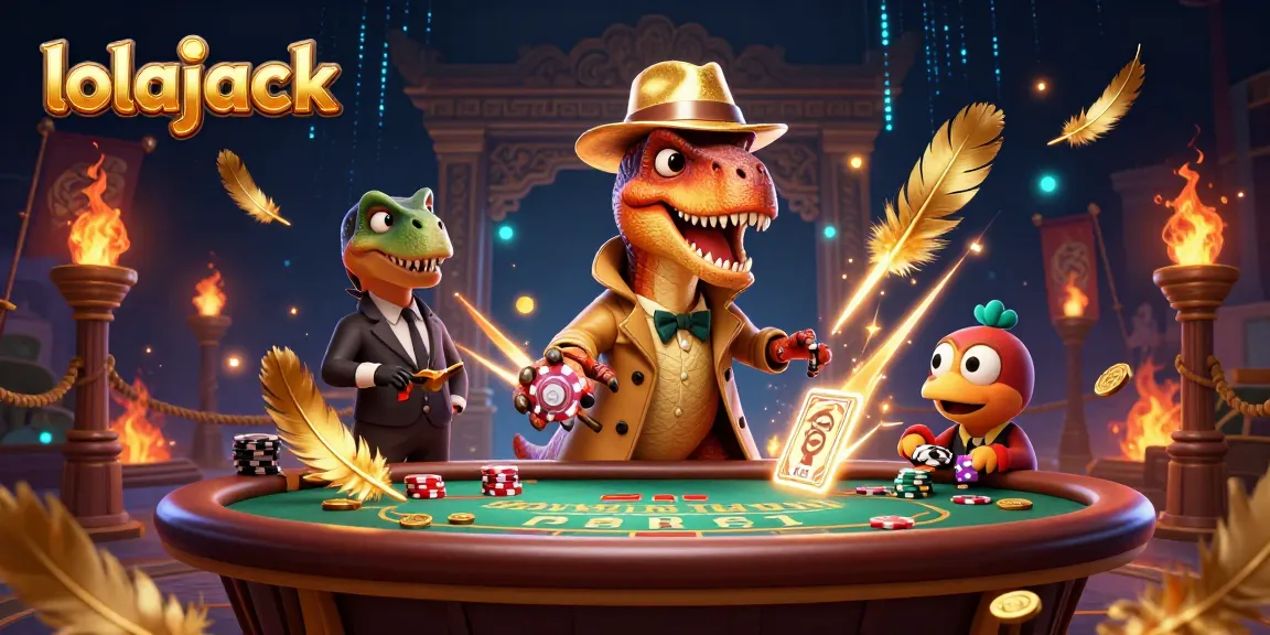 Engage with lolajack’s thrilling blackjack atmosphere featuring vibrant characters and dynamic casino elements.