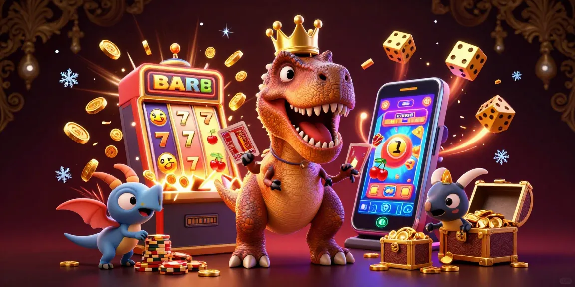 Engage in thrilling games like dh88 with colorful casino visuals and characters bustling around.