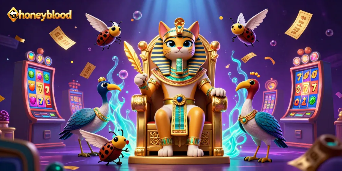 Experience the excitement at honeyblood with pharaoh cat and dynamic gambling elements.