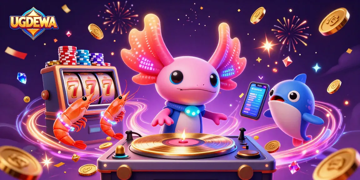 Spin exciting slot reels with UGDEWA as colorful characters celebrate wins and jackpot moments.
