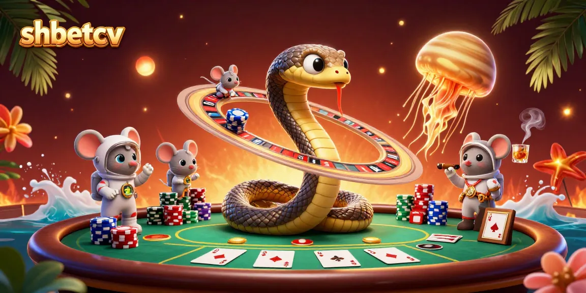 Place bets with shbetcv in a vibrant 3D casino scene featuring dynamic gaming action.