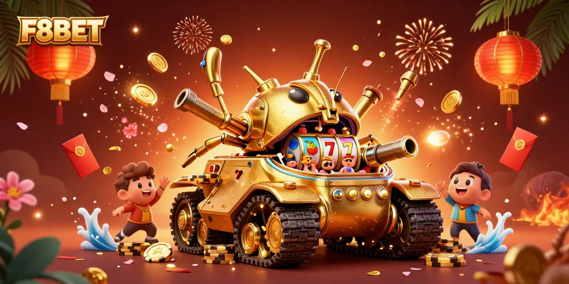 Experience thrilling gameplay at F8BET with a vibrant casino scene illustrated.