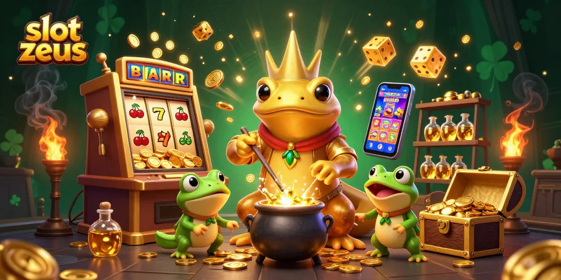 Win big with slot zeus in a vibrant, dynamic casino-themed illustration full of jackpots and fun.