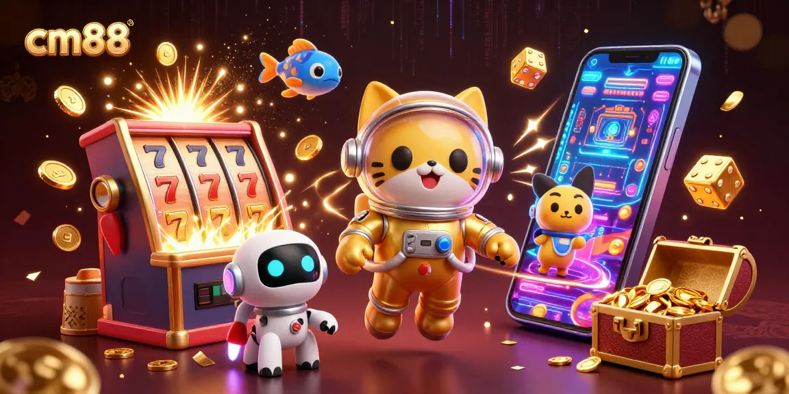 Win big with cm88 as the astronaut cat explores a vibrant digital casino universe.