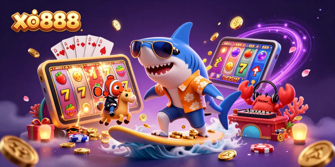 Engage in winning strategies with xo888 in a colorful, immersive casino scene filled with excitement.