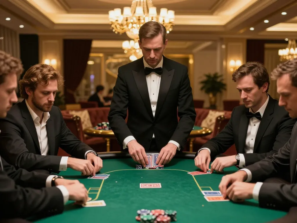 Experience the thrill of gg88 poker at an upscale casino with engaged players.
