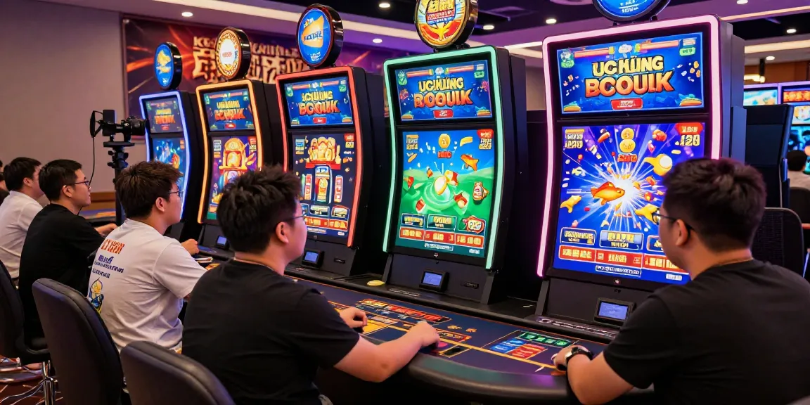 Exciting gaming experience at LC88 casino with players celebrating big wins.