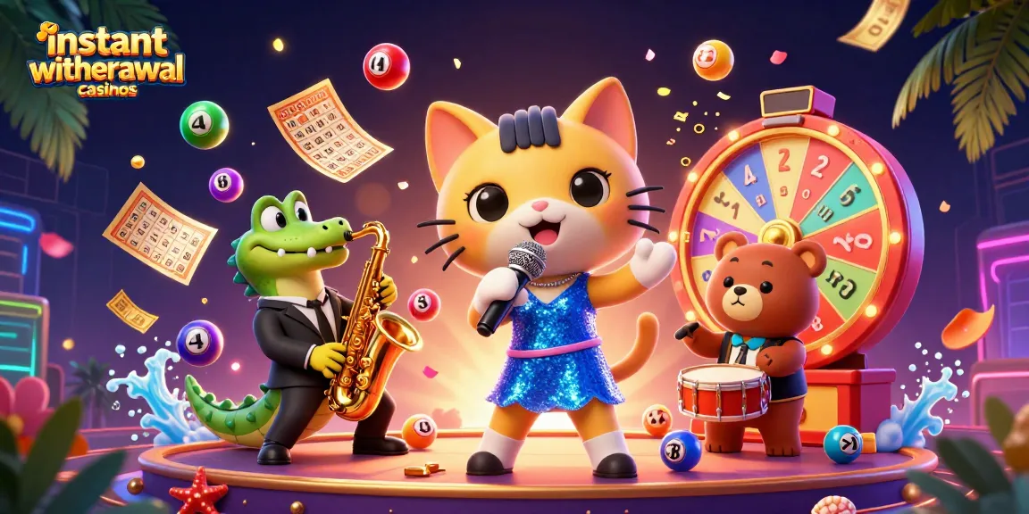 Experience the excitement of instant withdrawal casinos with this vibrant casino scene.