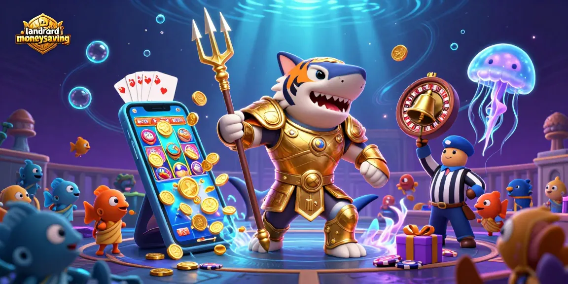 Engage with landlordmoneysaving in an underwater gaming arena featuring a thrilling casino scene.