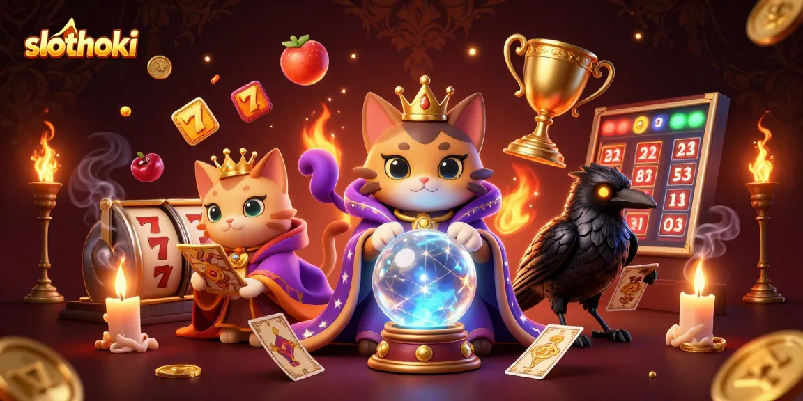 Slothoki menghadirkan permainan slot online yang seru dengan simbol-simbol keberuntungan dan gaya visual yang megah.
