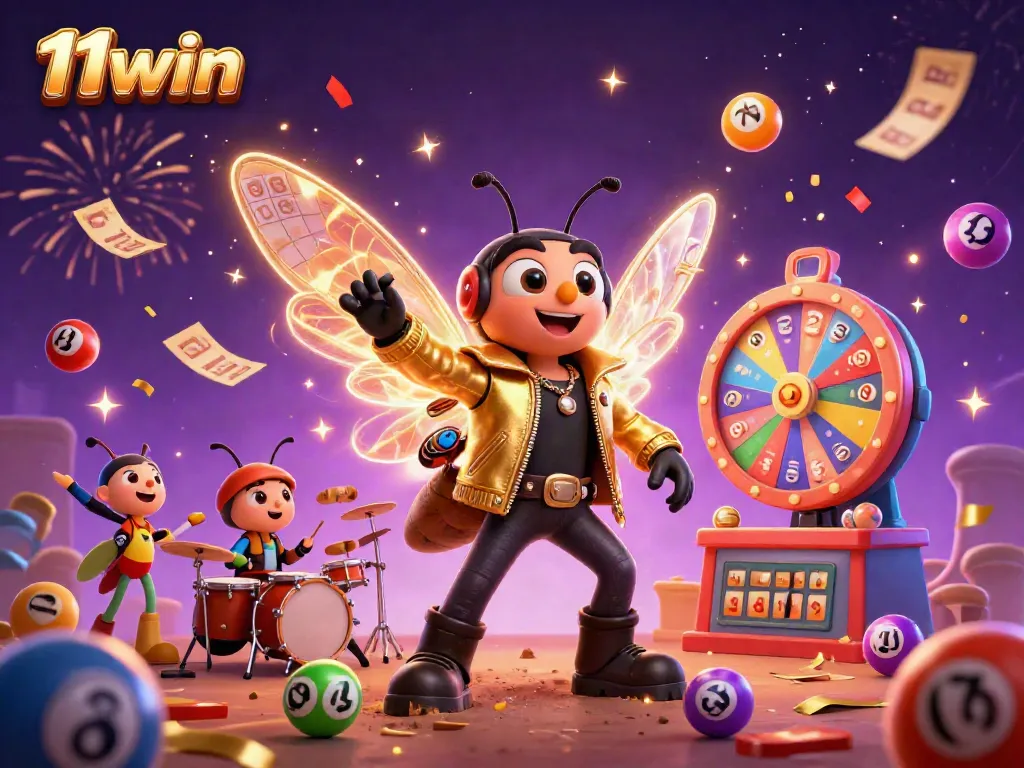 Experience vibrant action with 11win as a cicada rock star, beetle drummer, and lively visuals