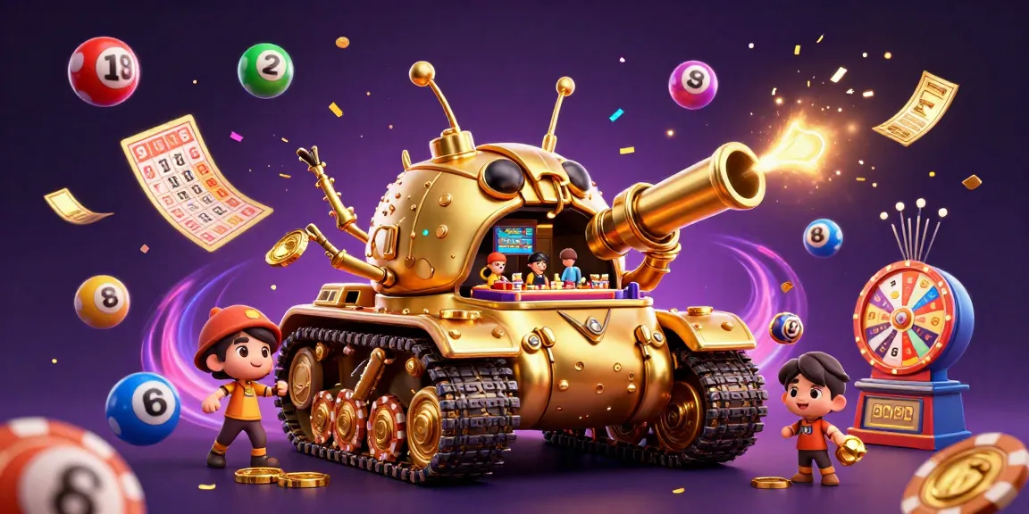 Spark excitement on situs judi bola with a vibrant 3D casino tank scene full of immersive gaming elements.