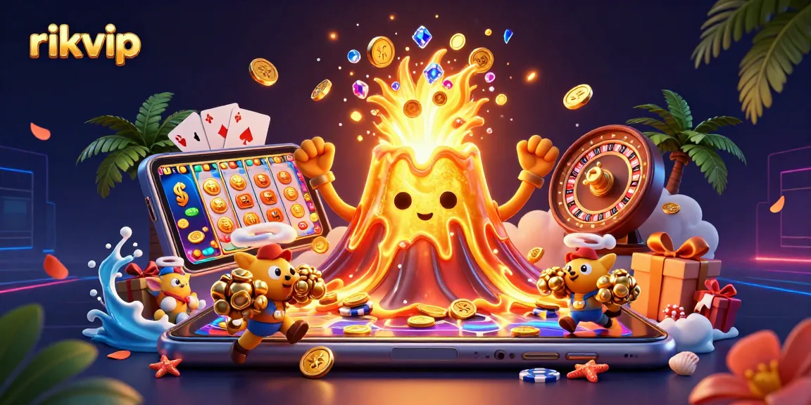 Experience exciting gameplay on rikvip with vibrant slot games and treasure-hunting creatures.