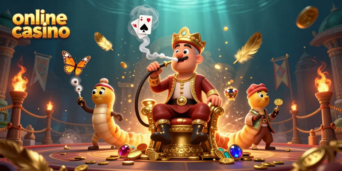 Experience online casino excitement with a vibrant 3D illustration featuring unique characters and gaming elements.