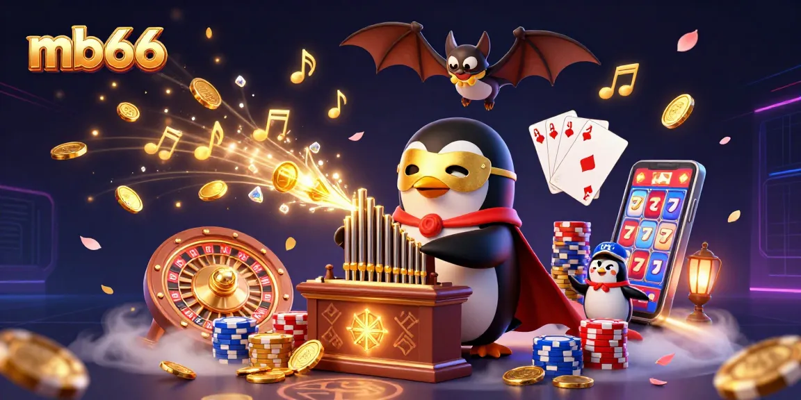 Experience thrilling gameplay at mb66 with a 3D penguin playing for jackpots and generating winning spins.