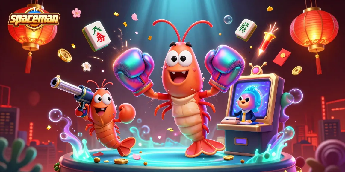 Experience the thrilling action of spaceman with a vibrant 3D slot machine and animated sea creatures.