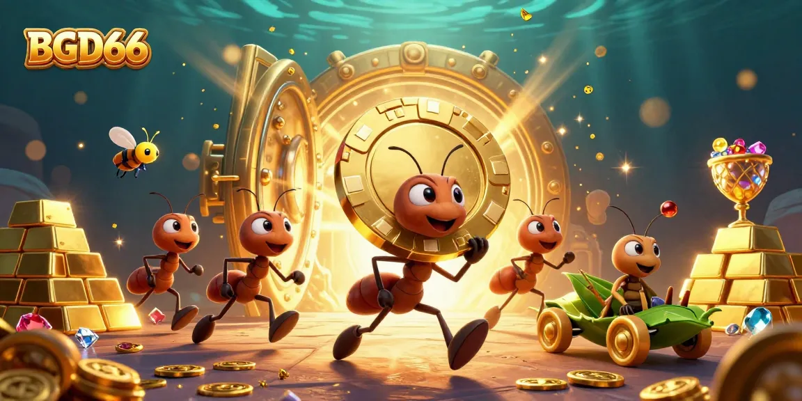 Experience thrilling heists in BGD66 with 3D cartoon ants and exciting treasure elements.