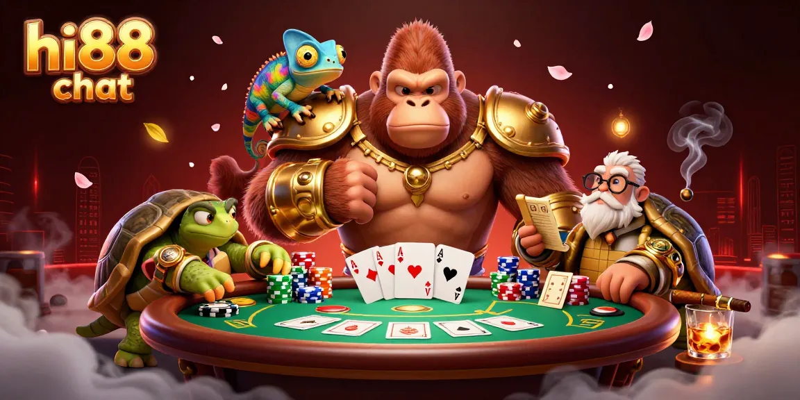 Engage in thrilling gameplay at hi88 chat with dynamic casino elements and characters.