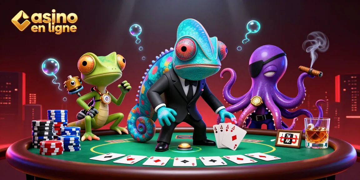 Jouez à des jeux de casino en ligne avec des personnages colorés et une ambiance palpitante.