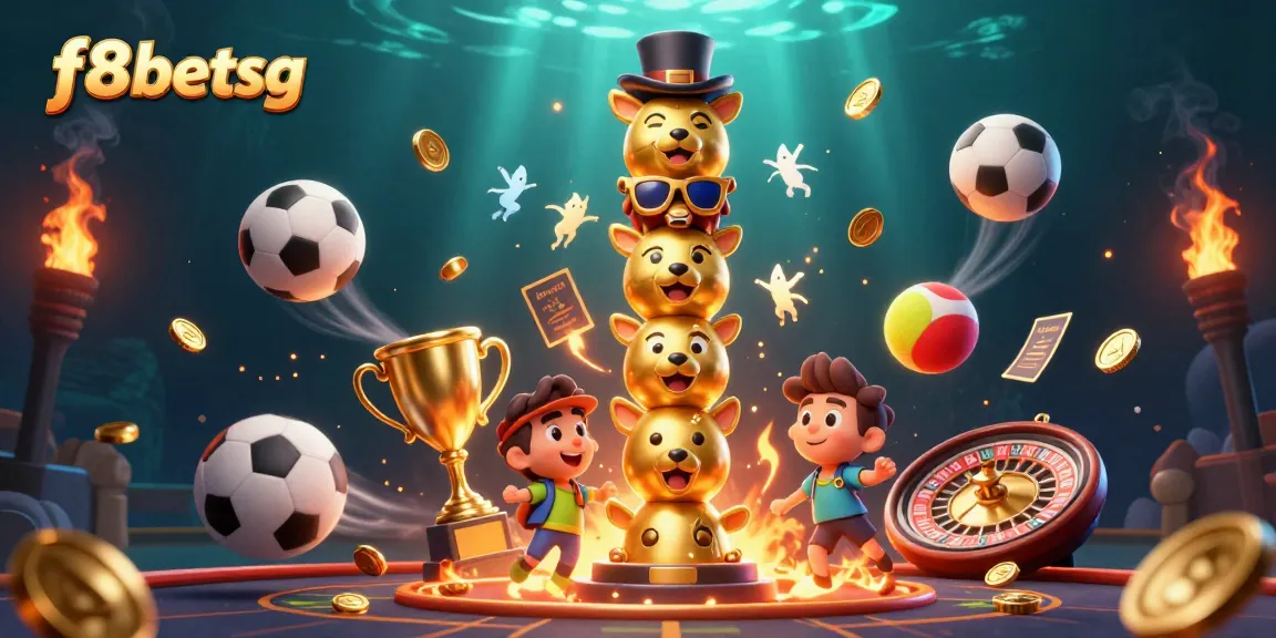 Engage in thrilling sports betting at f8betsg with dynamic casino elements and vibrant characters.