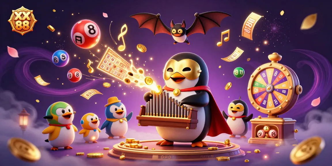 Experience the excitement of XX 88 with golden coins, dynamic games, and vibrant casino elements in a lively scene.