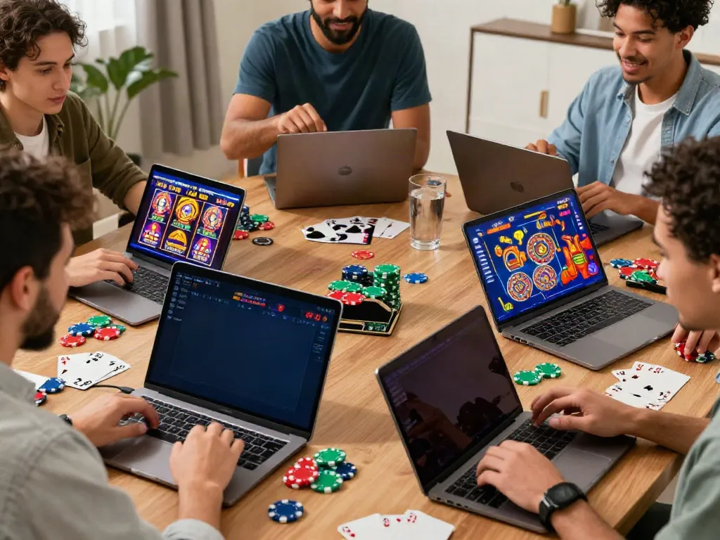 Players exploring exciting gaming options in online casino sans depot atmosphere.