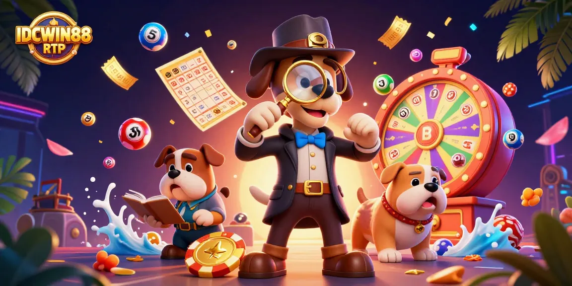 Spin and win with IDCWIN88 RTP in this engaging 3D casino illustration featuring beloved characters.