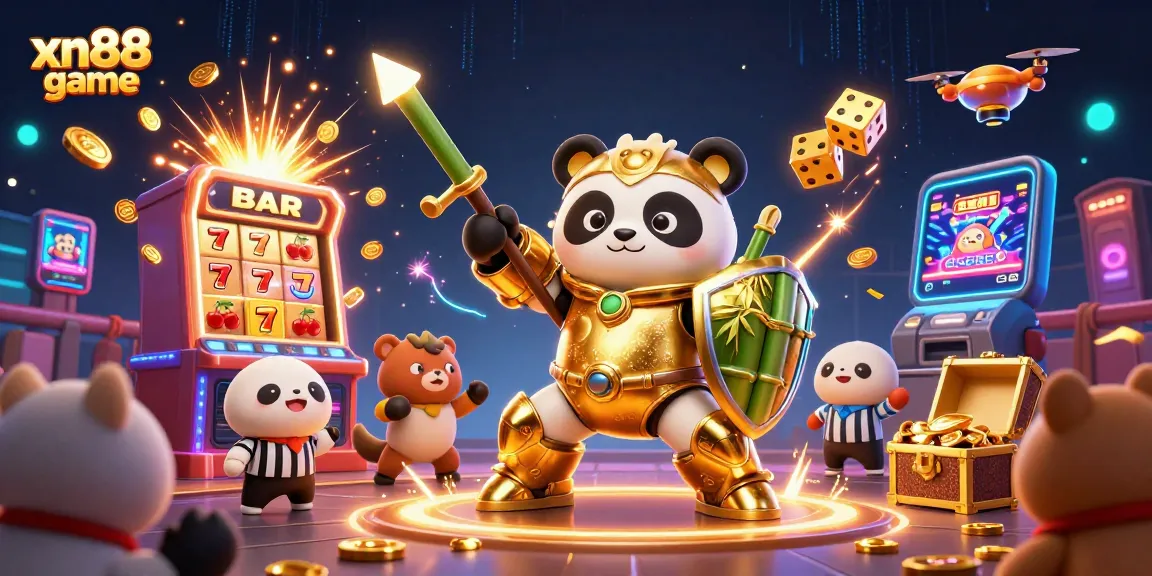 Xn88 game showcases a lively 3D casino scene with exciting slot actions and vibrant graphics.