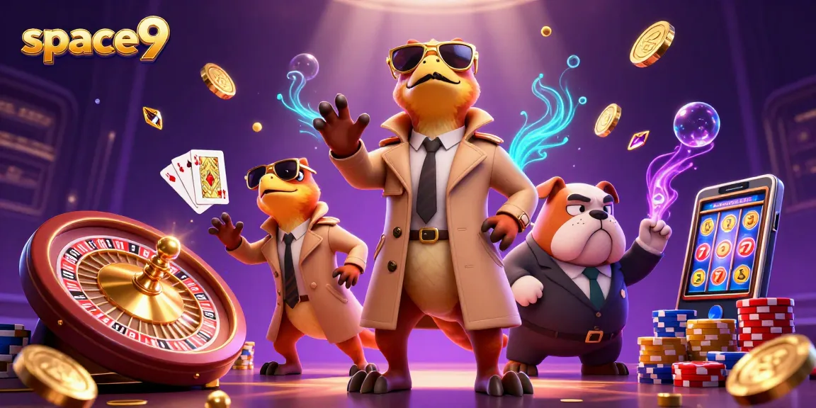 Space9 Casino venture where three raptors ingeniously disguise themselves to enter a gaming lounge.