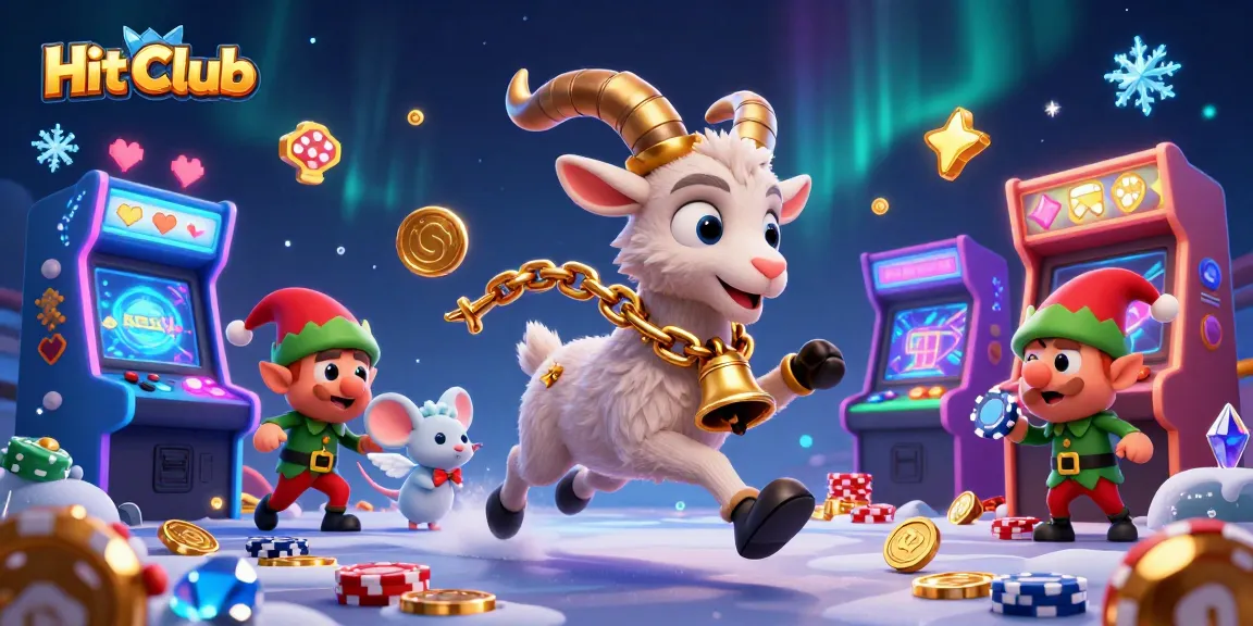 Hit Club engaging players with a lively casino scene filled with animated characters and vibrant game elements.
