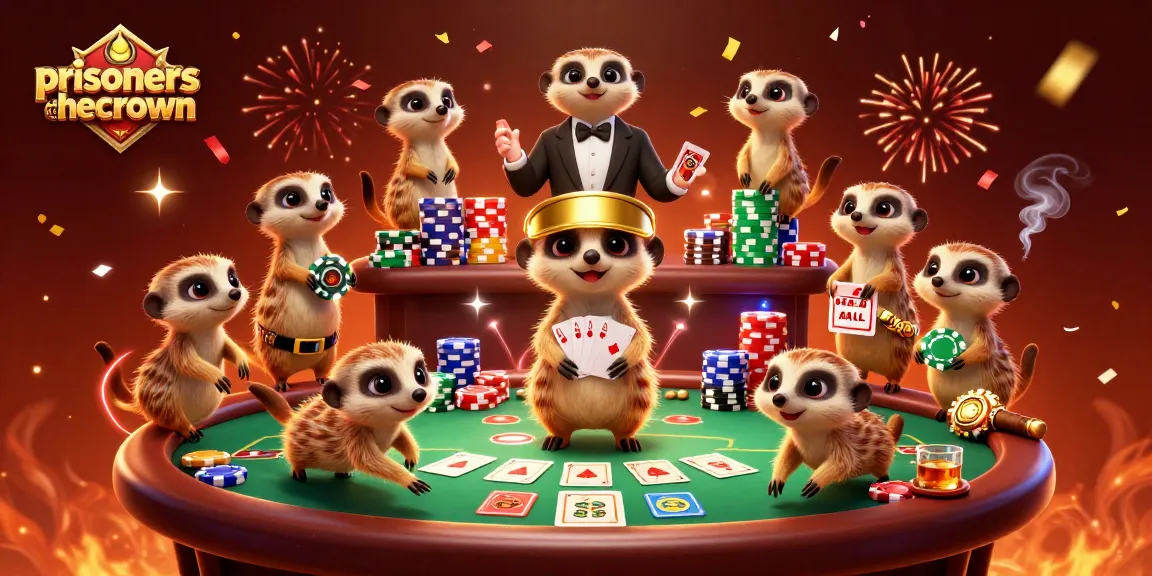 Experience thrilling gaming moments with prisonersofthecrown at an exciting meerkat-run casino.