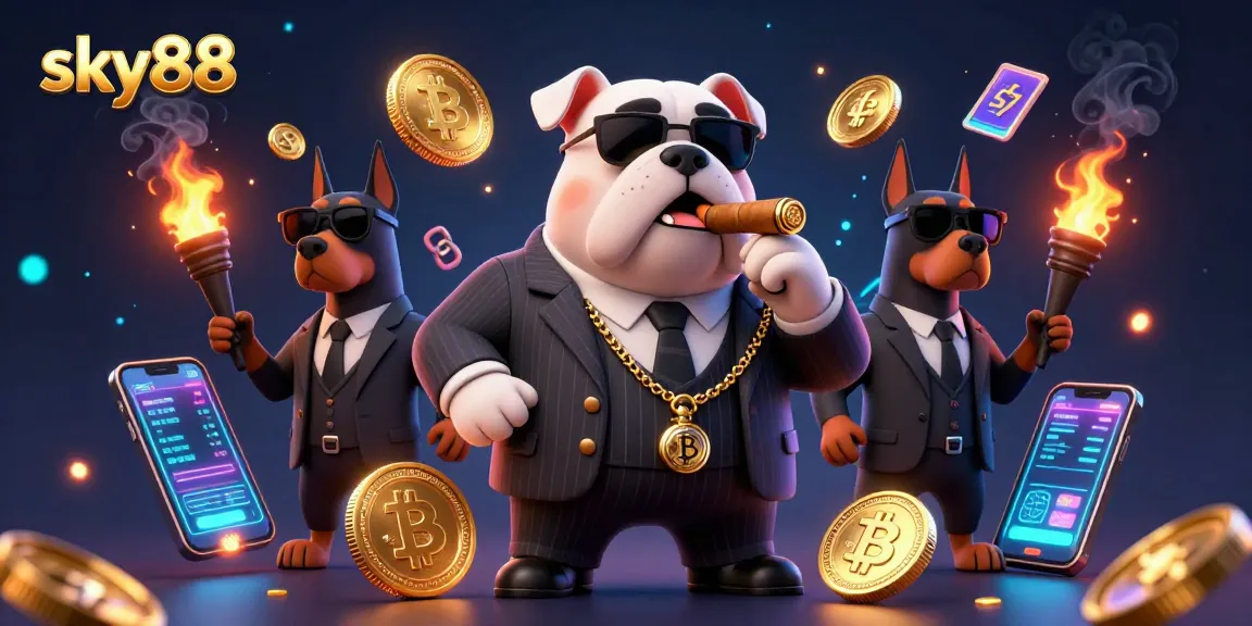 Experience winning gaming strategies with the sky88 mafia-themed 3D casino illustration, enhancing your gambling adventure.