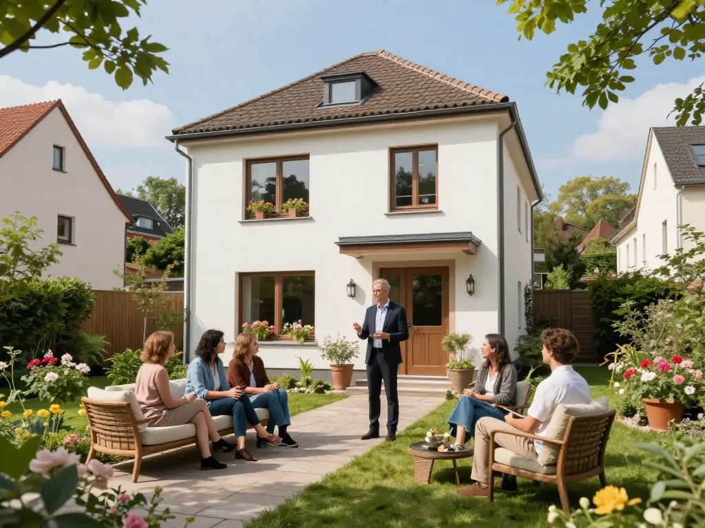 Immobilienmakler Frankfurt Sachsenhausen zeigt ein schönes Familienhaus und hebt den Charme und den urbanen Lebensstil der Immobilie hervor.