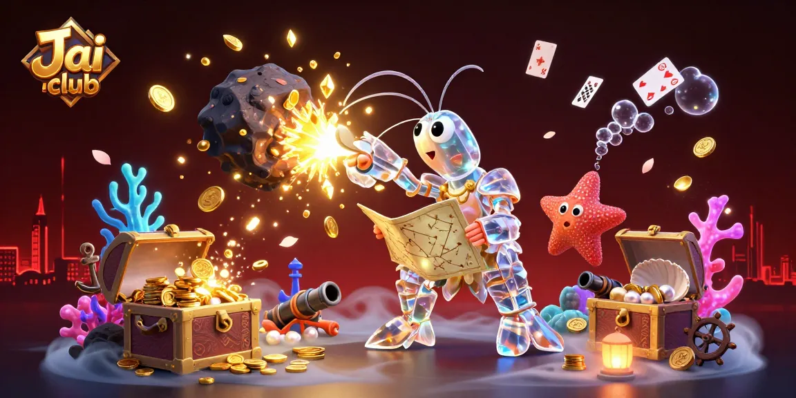 Jai club players enjoy fast-paced gaming with colorful treasures and vibrant creatures in a thrilling ocean scene.