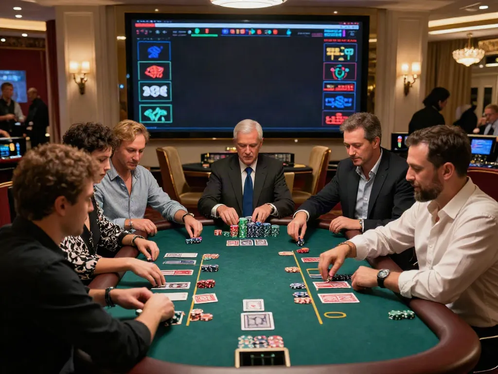 Exciting scene of players enjoying blackjack at Casinos Sans depots with vibrant atmosphere.