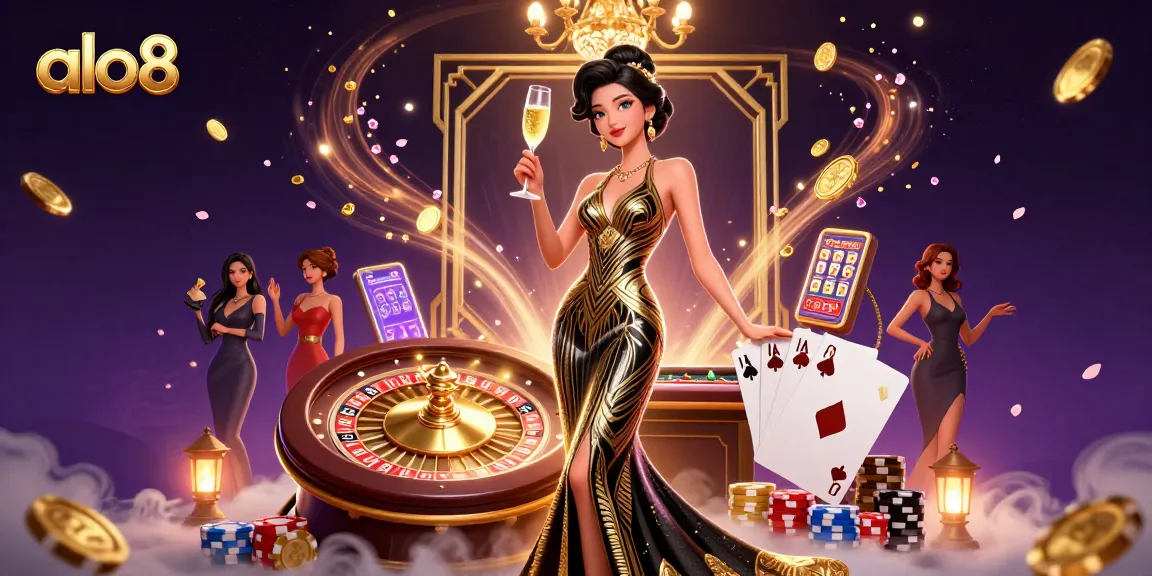 Alo8 offers thrilling gaming experiences with a glamorous casino atmosphere and stunning visuals.