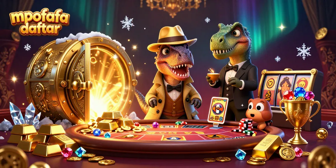 Engage in thrilling gameplay with mpofafa daftar at the dynamic casino table featuring vibrant characters.