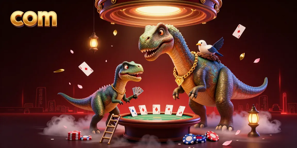 Experience thrilling hands at com's dynamic poker scene featuring cartoon characters and vibrant casino elements.