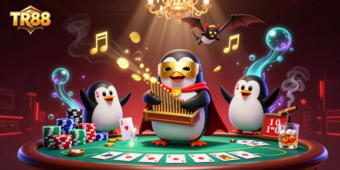 Engage in thrilling gameplay with TR88's vibrant casino scene featuring exciting poker action and magical elements.